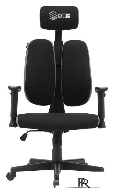 Офисное кресло CACTUS CS-CHR-MC03-BKGY (черный/серый) - Изображение №2 — Интернет-магазин ПроЗаказ