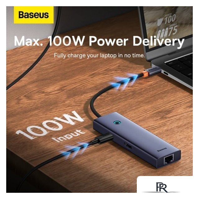 Док-станция Baseus UltraJoy Series 6-Port Hub Docking Station B00052802811-00 - Изображение №6 — Интернет-магазин ПроЗаказ