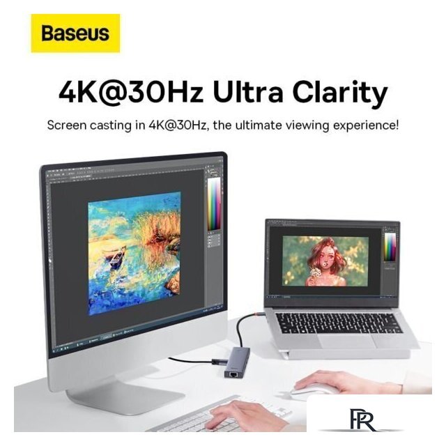 Док-станция Baseus UltraJoy Series 6-Port Hub Docking Station B00052802811-00 - Изображение №5 — Интернет-магазин ПроЗаказ