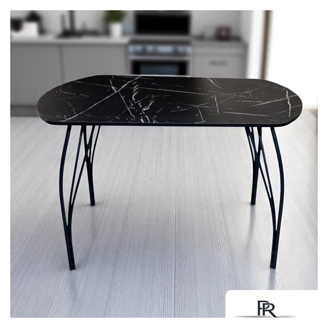 Кухонный стол Arvento Флок 3 европейский 110х70 (мрамор неро маркина) - Изображение №3 — Интернет-магазин ПроЗаказ