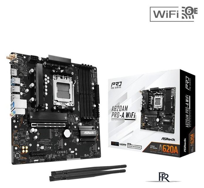 Материнская плата ASRock A620AM Pro-A WiFi - Изображение №5 — Интернет-магазин ПроЗаказ