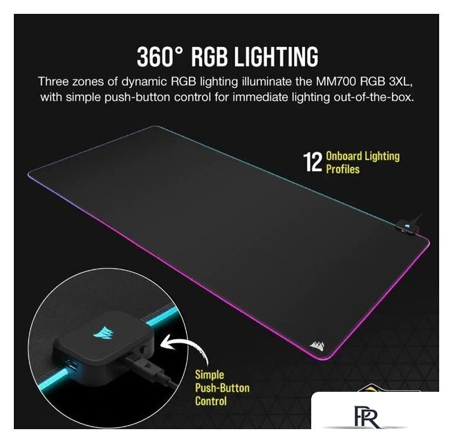 Коврик для стола Corsair MM700 RGB Extended 3XL - Изображение №5 — Интернет-магазин ПроЗаказ