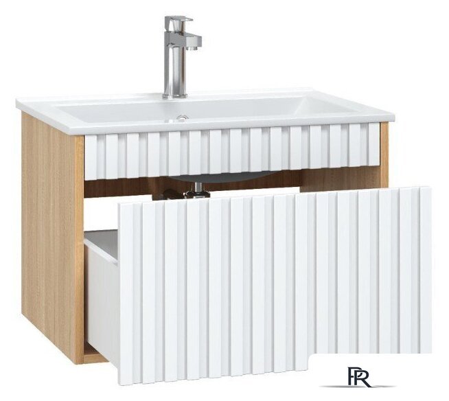  Onika Тумба под умывальник Дайлер 60 106150 (белый/дуб сонома) - Изображение №3 — Интернет-магазин ПроЗаказ