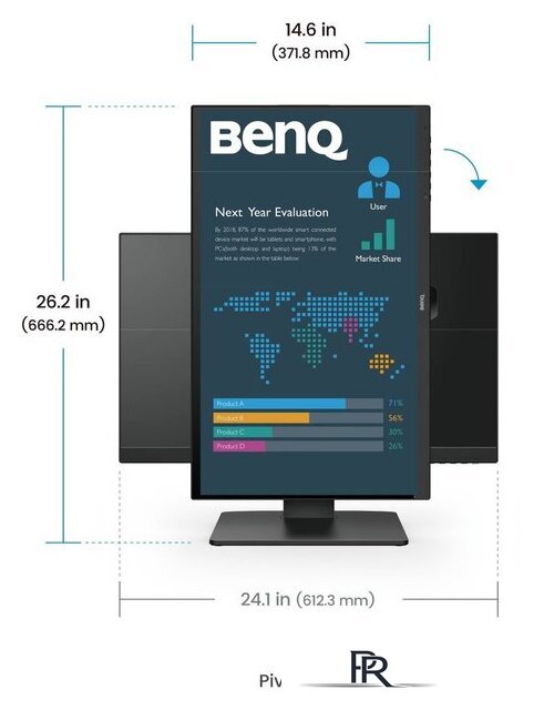 Монитор BenQ Business BL2786TC - Изображение №7 — Интернет-магазин ПроЗаказ