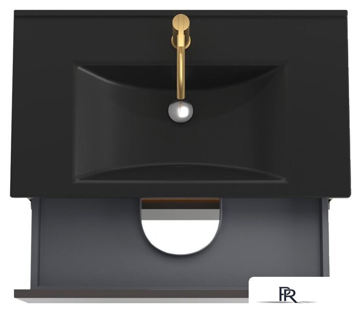  ЗОВ Тумба под умывальник Лира 80 L80MWFMLGVG (графиль глянец) - Изображение №3 — Интернет-магазин ПроЗаказ