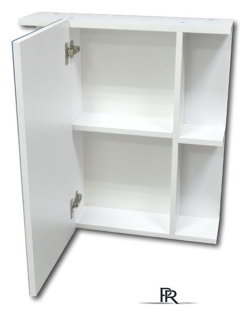  Гамма Шкаф с зеркалом 07т (белый) - Изображение №2 — Интернет-магазин ПроЗаказ