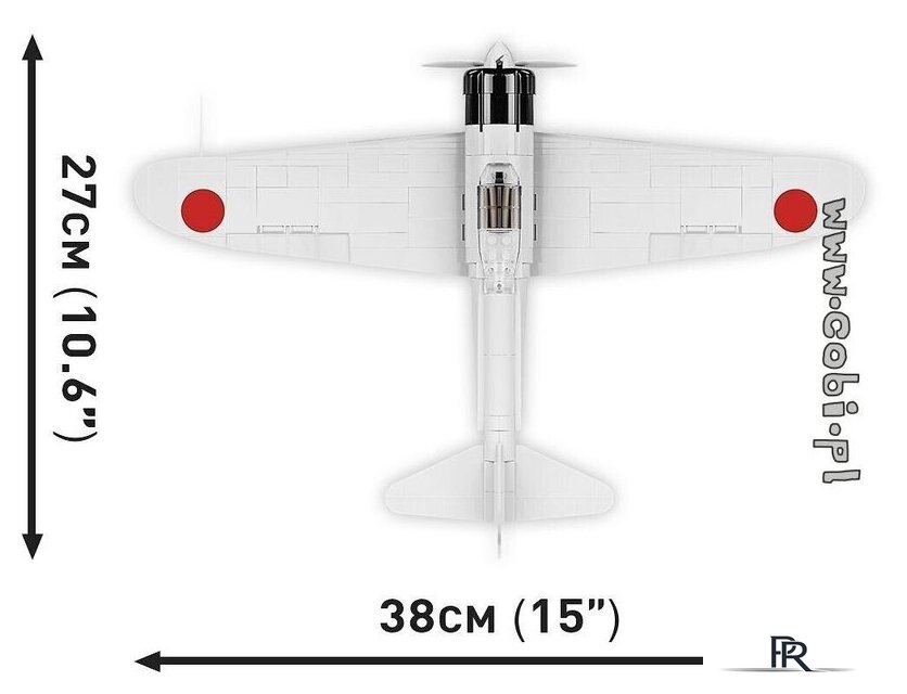 Конструктор Cobi World War II 5729 Mitsubishi A6M2 Zero-Sen - Изображение №3 — Интернет-магазин ПроЗаказ
