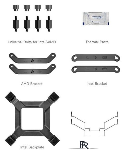 Кулер для процессора PCCooler RT500 Digital (черный) - Изображение №8 — Интернет-магазин ПроЗаказ