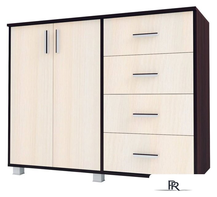 Комод Аквилон №16 1160 (венге/млечный дуб) - Изображение №1 — Интернет-магазин ПроЗаказ