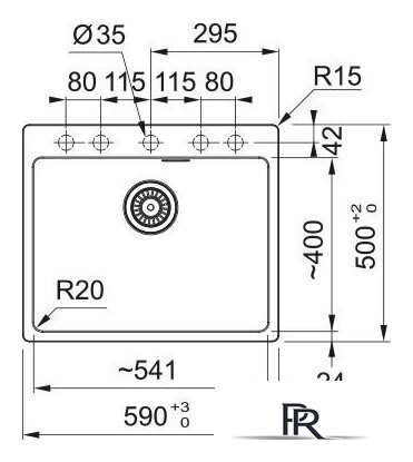 Кухонная мойка Franke Maris MRG 610-54 FTL 114.0737.998 (серый сланец) - Изображение №3 — Интернет-магазин ПроЗаказ