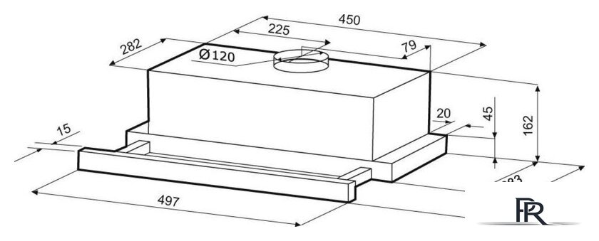 Кухонная вытяжка Krona Kamilla MV 500 КА-00008832 (черный) - Изображение №15 — Интернет-магазин ПроЗаказ