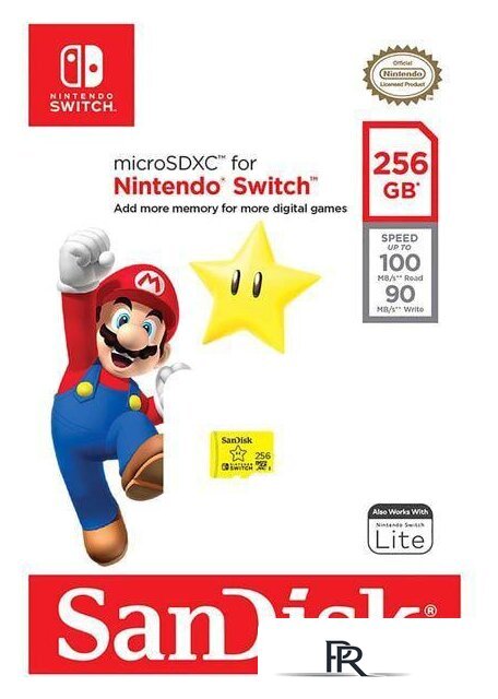 Карта памяти SanDisk Nintendo Switch Licensed Card Super Mario Edition microSDXC 256GB SDSQXAO-256G-GN3ZN - Изображение №5 — Интернет-магазин ПроЗаказ