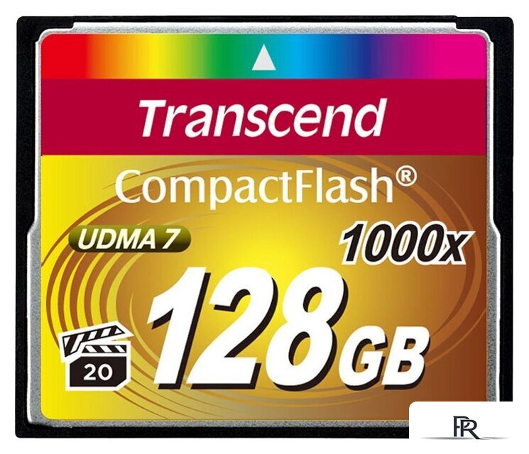 Карта памяти Transcend 1000x CompactFlash Ultimate 128GB (TS128GCF1000) - Изображение №1 — Интернет-магазин ПроЗаказ