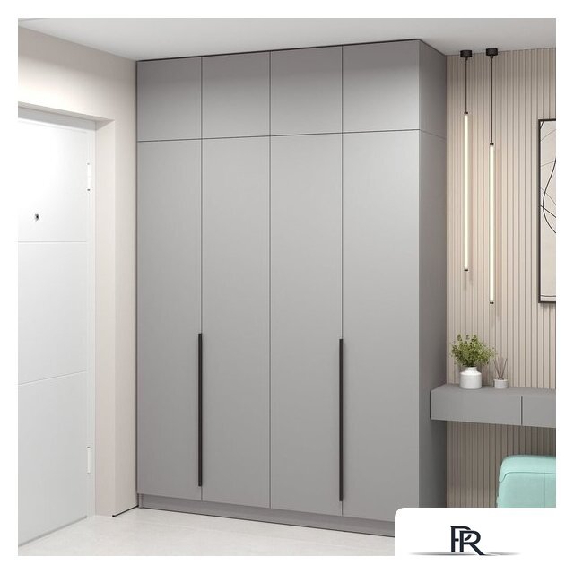 Шкаф распашной Soma Lord Black 160x240 (серый) - Изображение №5 — Интернет-магазин ПроЗаказ