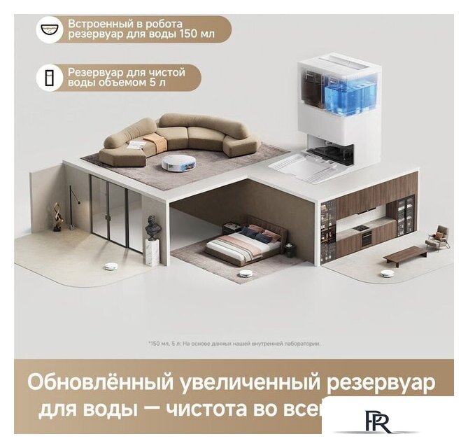 Робот-пылесос Trouver Robot Vacuum S70 Roller White RLZ12SE (евровилка, белый) - Изображение №14 — Интернет-магазин ПроЗаказ