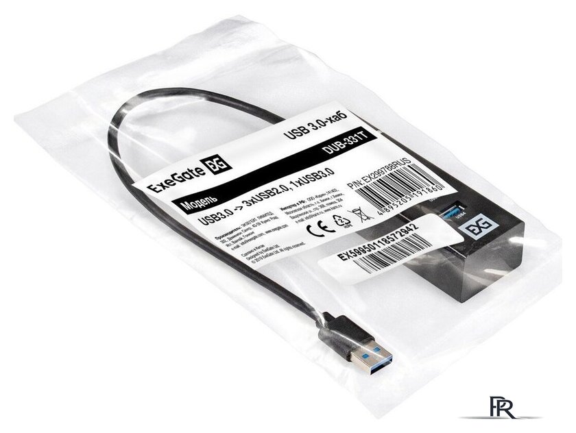 USB-хаб ExeGate DUB-331T EX299788RUS - Изображение №4 — Интернет-магазин ПроЗаказ