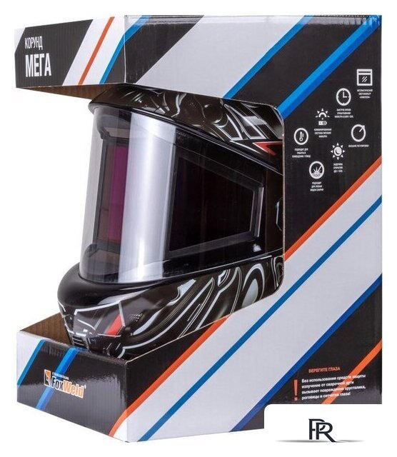 Сварочная маска FoxWeld Корунд Мега 5989 (черный) - Изображение №10 — Интернет-магазин ПроЗаказ