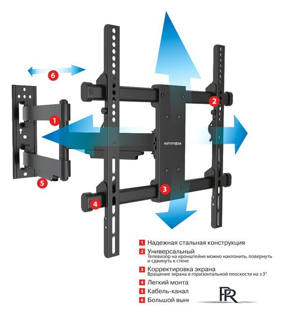 Кронштейн для телевизора Arm Media PARAMOUNT-40 - Изображение №2 — Интернет-магазин ПроЗаказ