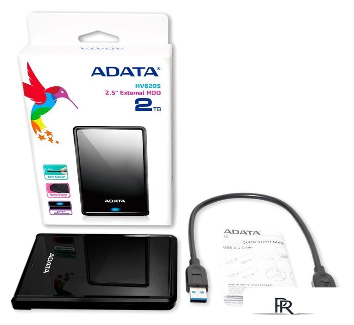 Внешний накопитель ADATA HV620S AHV620S-2TU3-CBK 2TB (черный) - Изображение №6 — Интернет-магазин ПроЗаказ