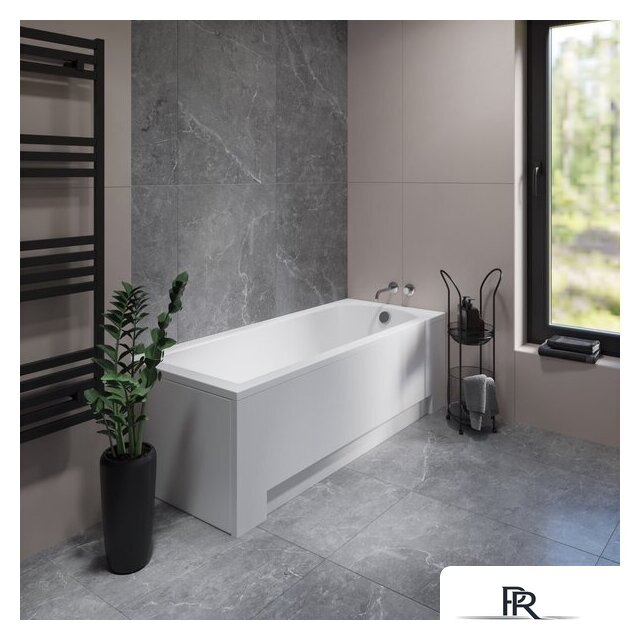 Ванна Lauter Amelia 160 21204060 (с ножками, серым подголовником и белым лицевым экраном) - Изображение №11 — Интернет-магазин ПроЗаказ