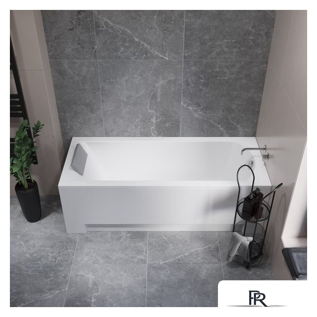 Ванна Lauter Amelia 160 21204060 (с ножками, серым подголовником и белым лицевым экраном) - Изображение №12 — Интернет-магазин ПроЗаказ