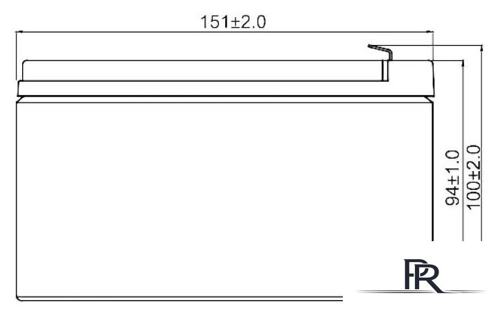 Аккумулятор для ИБП WBR HR1234W - Изображение №2 — Интернет-магазин ПроЗаказ