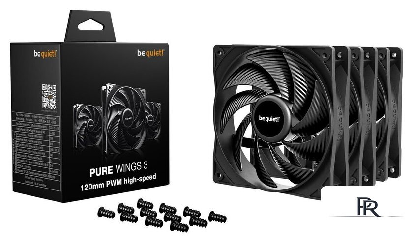 Комплект вентиляторов для корпуса be quiet! Pure Wings 3 120mm PWM HS BL140 - Изображение №2 — Интернет-магазин ПроЗаказ