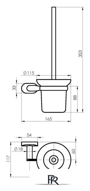 Набор для туалета Rubineta Este 670117 (хром) - Изображение №9 — Интернет-магазин ПроЗаказ