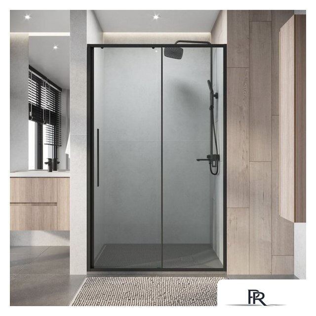 Душевая дверь Niagara Nova NG-34-12AGR 120x195 (графит/прозрачное стекло) - Изображение №8 — Интернет-магазин ПроЗаказ