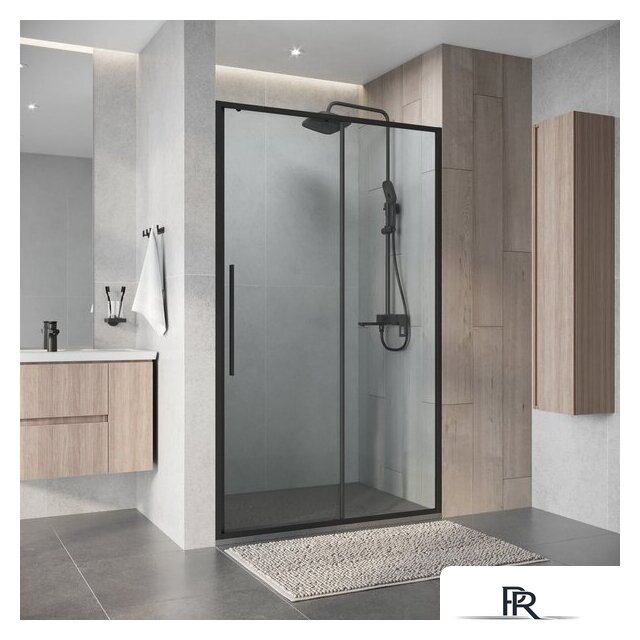 Душевая дверь Niagara Nova NG-34-12AGR 120x195 (графит/прозрачное стекло) - Изображение №7 — Интернет-магазин ПроЗаказ