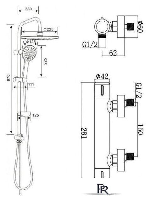Душевая система  Agger Thermo A2492200 - Изображение №10 — Интернет-магазин ПроЗаказ