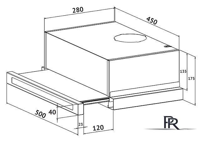 Кухонная вытяжка Korting KHP 5637 GNX - Изображение №2 — Интернет-магазин ПроЗаказ