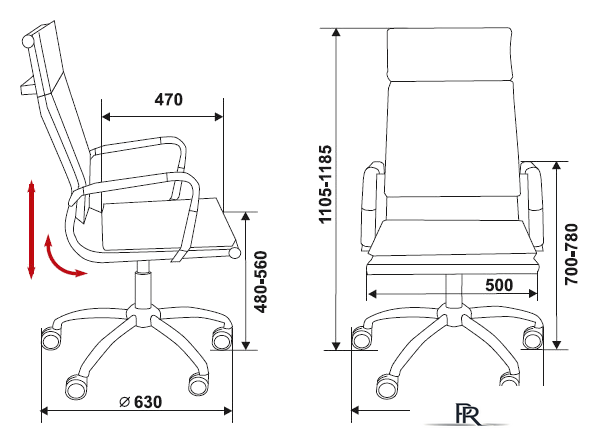 Офисное кресло Бюрократ CH-993/Ivory - Изображение №4 — Интернет-магазин ПроЗаказ