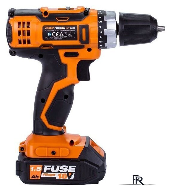 Дрель-шуруповерт Villager Fuse VLN 3220 2BSC 056357 (с 2-мя АКБ, кейс, оснастка) - Изображение №3 — Интернет-магазин ПроЗаказ