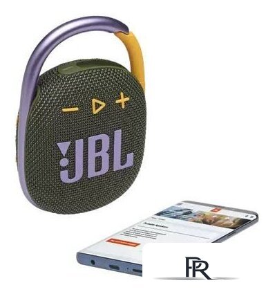 Беспроводная колонка JBL Clip 4 (зеленый) - Изображение №6 — Интернет-магазин ПроЗаказ
