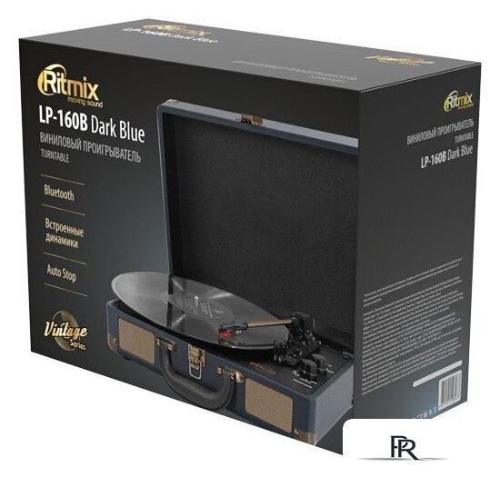 Виниловый проигрыватель Ritmix LP-160B (темно-синий) - Изображение №4 — Интернет-магазин ПроЗаказ