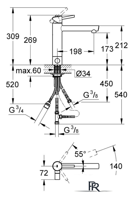 Смеситель Grohe Concetto [31209001] - Изображение №2 — Интернет-магазин ПроЗаказ