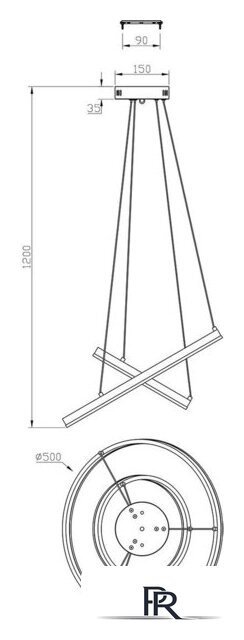 Подвесная люстра Escada Void 10254/2LED (Black APP) - Изображение №5 — Интернет-магазин ПроЗаказ