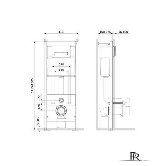 Инсталляция для унитаза AM.PM Start I012703.0251 - Изображение №3 — Интернет-магазин ПроЗаказ