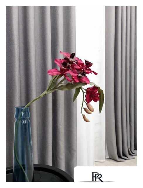 Штора Модный текстиль 06L1 112MT6670M28 (250x210, средне серый) - Изображение №6 — Интернет-магазин ПроЗаказ