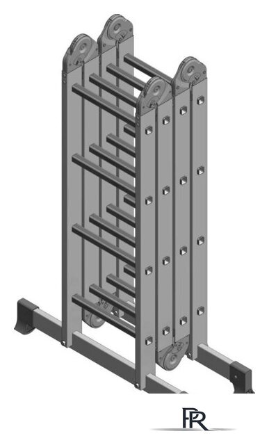 Лестница-трансформер Новая высота NV 132 многофункциональная 4x4 ступени - Изображение №5 — Интернет-магазин ПроЗаказ