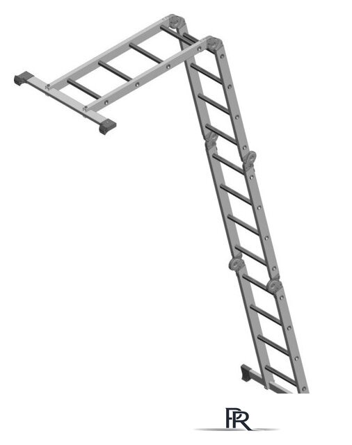 Лестница-трансформер Новая высота NV 132 многофункциональная 4x4 ступени - Изображение №4 — Интернет-магазин ПроЗаказ