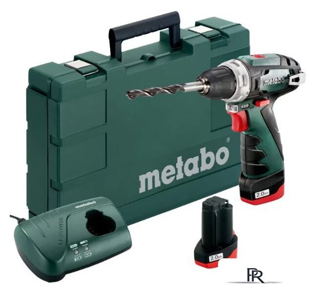 Дрель-шуруповерт Metabo PowerMaxx BS Basic 600080500 (с 2-мя АКБ 2 Ah) - Изображение №1 — Интернет-магазин ПроЗаказ