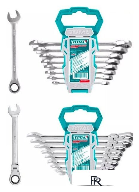 Набор ключей Total THT103RK166 (16 предметов) - Изображение №1 — Интернет-магазин ПроЗаказ