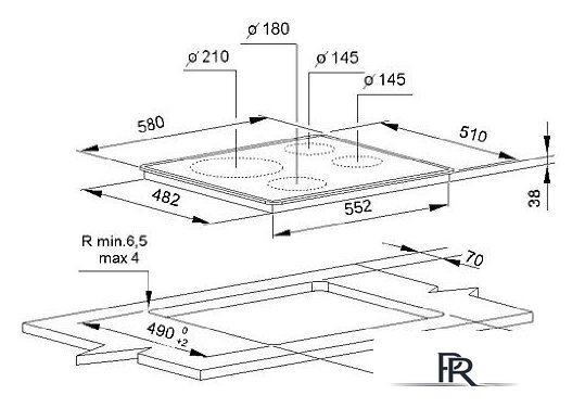 Варочная панель Whirlpool AKT 801/NE - Изображение №2 — Интернет-магазин ПроЗаказ