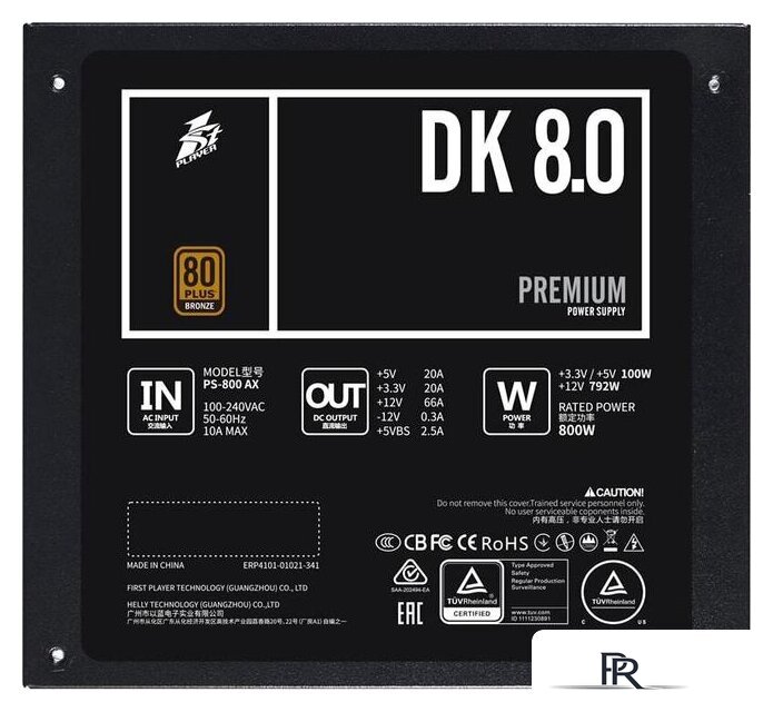Блок питания 1stPlayer DK Premium 800W PS-800AX - Изображение №6 — Интернет-магазин ПроЗаказ