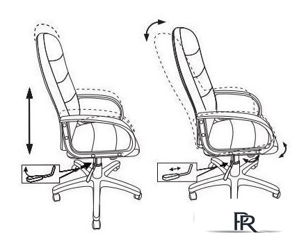 Офисное кресло Бюрократ CH-808AXSN (темно-серый TW-12) - Изображение №5 — Интернет-магазин ПроЗаказ