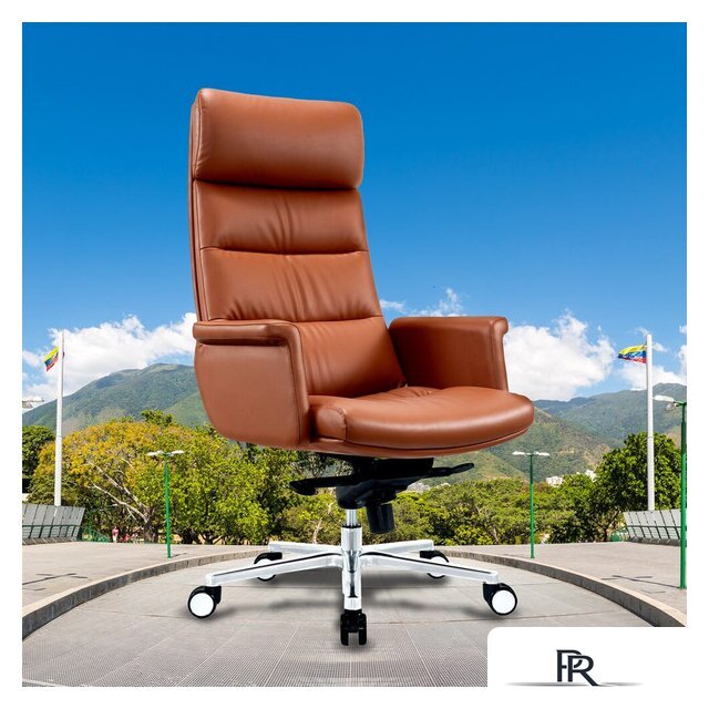 Офисное кресло CACTUS CS-LBR-CARACAS (коричневый) - Изображение №5 — Интернет-магазин ПроЗаказ