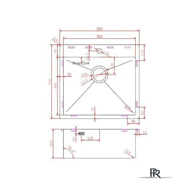 Кухонная мойка Aquasanita Aira AIR 100 N-T (графит) - Изображение №3 — Интернет-магазин ПроЗаказ