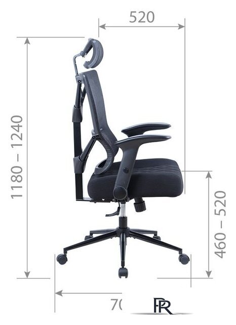 Офисное кресло CHAIRMAN CH566 (оранжевый) - Изображение №3 — Интернет-магазин ПроЗаказ